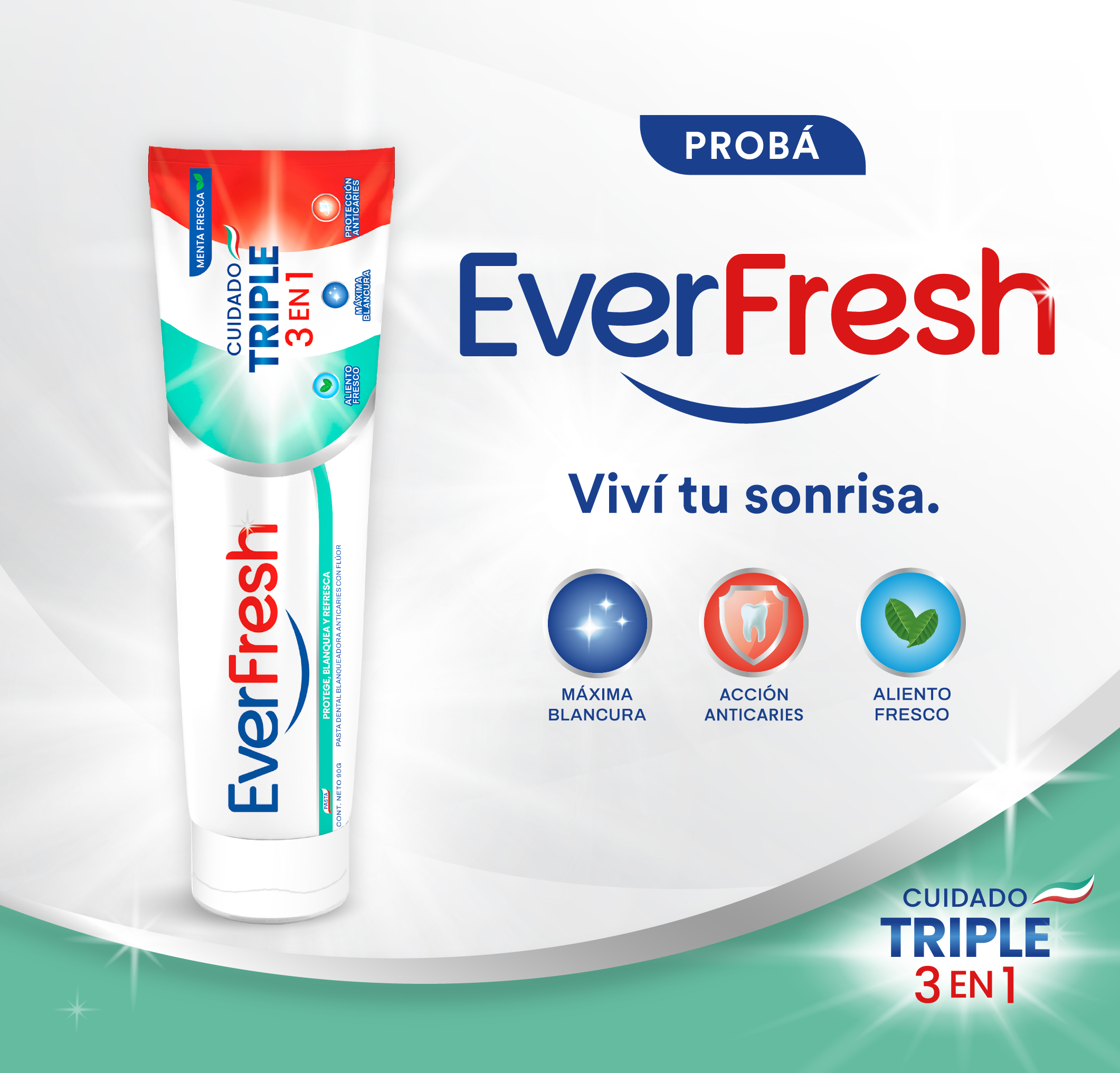 Pasta dental Everfresh Triple 3en1